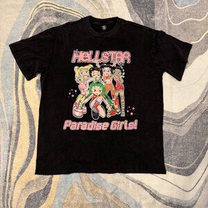 Hellstar Paradise Girls Black T-Shirt Men’s Size Large